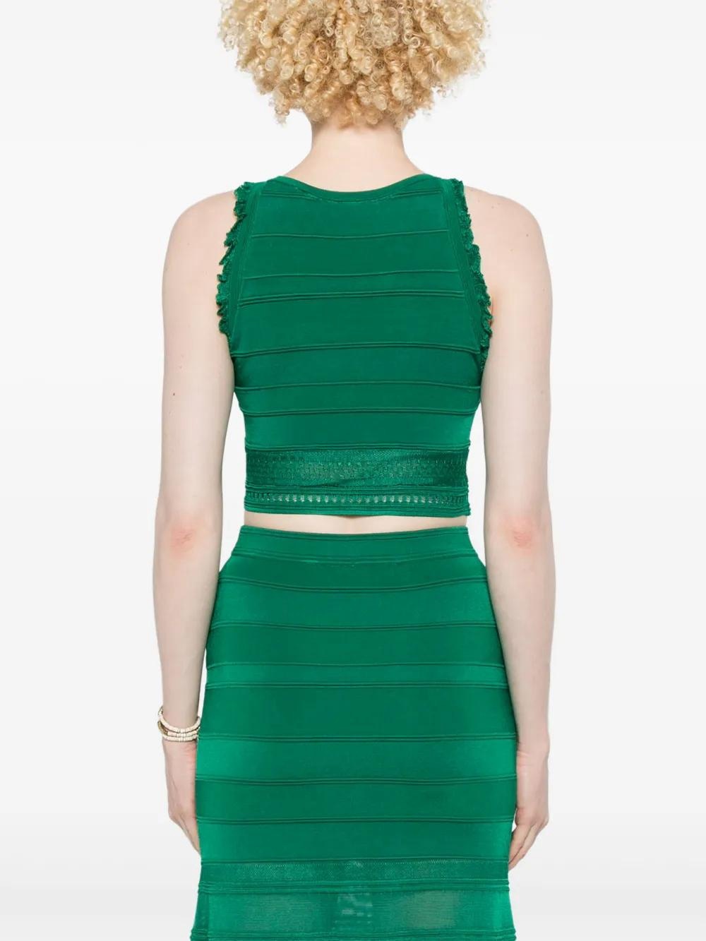 NWOT Sandro Green Crop Top Size 0 (XS) - Picture 4 of 7
